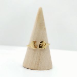 Pacman Asymmetrical Good Adjustable Ring NWT Gamer